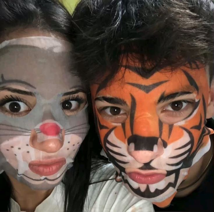 Colorful face masks used during a self-care routine